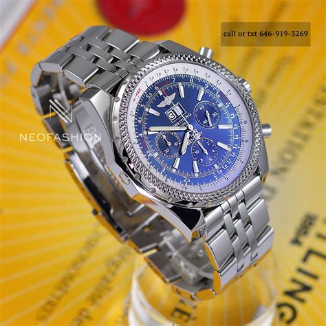 breitling bentley 6.75 blue|Breitling Bentley 6.75 used.